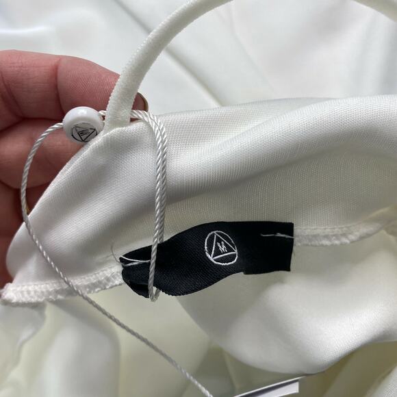 Missguided Dress Womens 4 Ivory Skater Short Mini Spaghetti Strap Sleeveless New - Picture 7 of 11